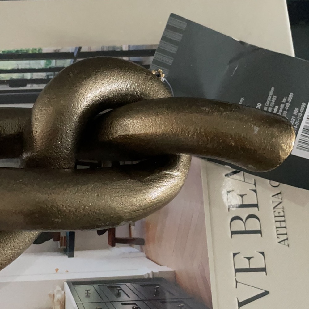 DECORATIVE METAL KNOT FIGURINE WITH CAST GOLD - Picture 15 of 16